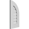 Ekena Millwork Quarter Round Top Right Surface Mount PVC Gable Vent w/ 3-1/2"W x 1"P Standard Frame, 12"W x 24"H GVPQR12X2401SF - alternate 4